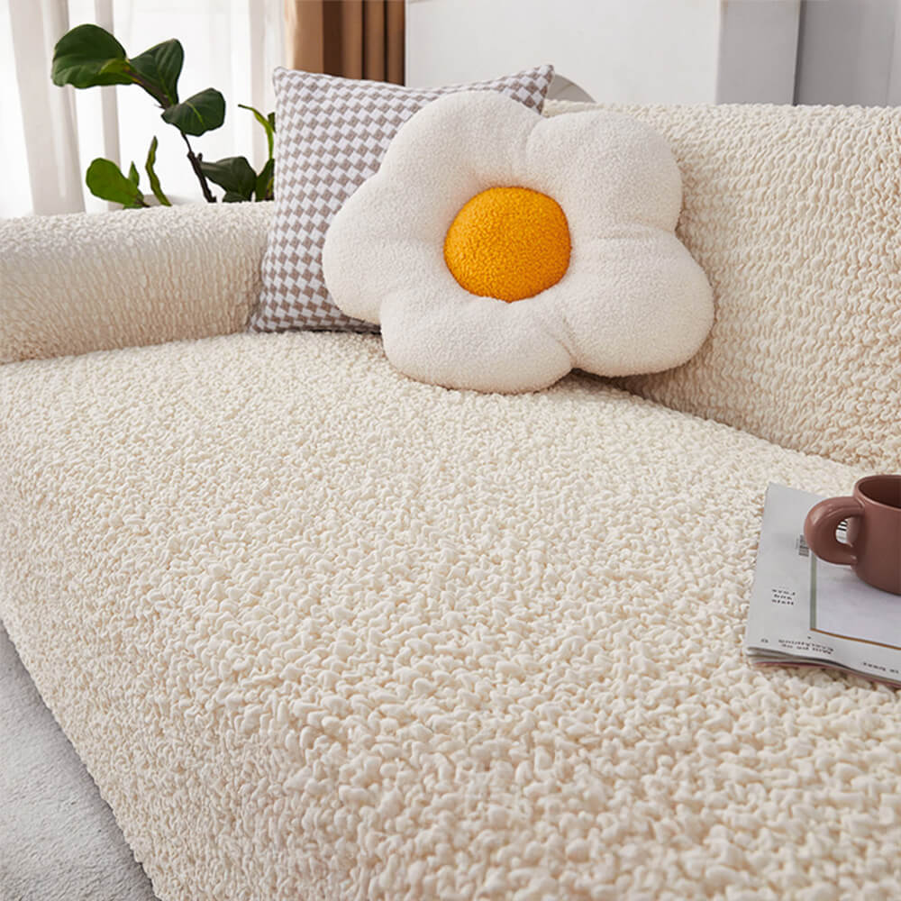 Tapa del sofá de cobertura completa del estiramiento de la burbuja de nubes para todas las estaciones