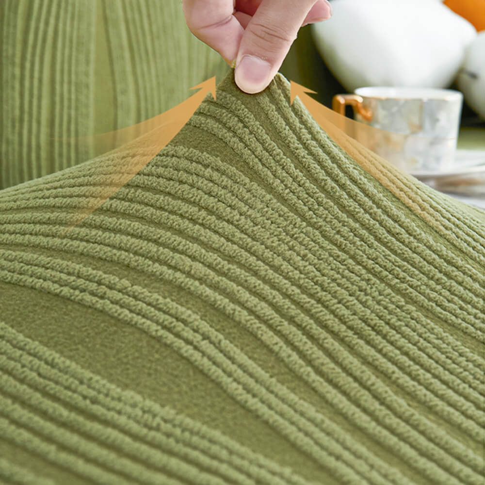 Housse de canapé anti-rayures à couverture complète extensible en jacquard