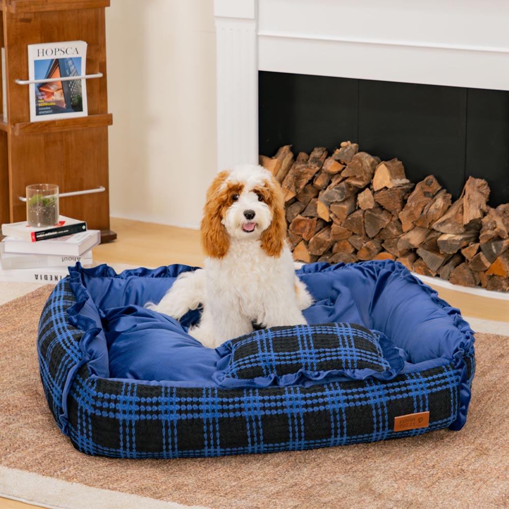 Classico lussuoso lavabile floreale accogliente cuscino per cani cuscino per cani da letto- nacquere