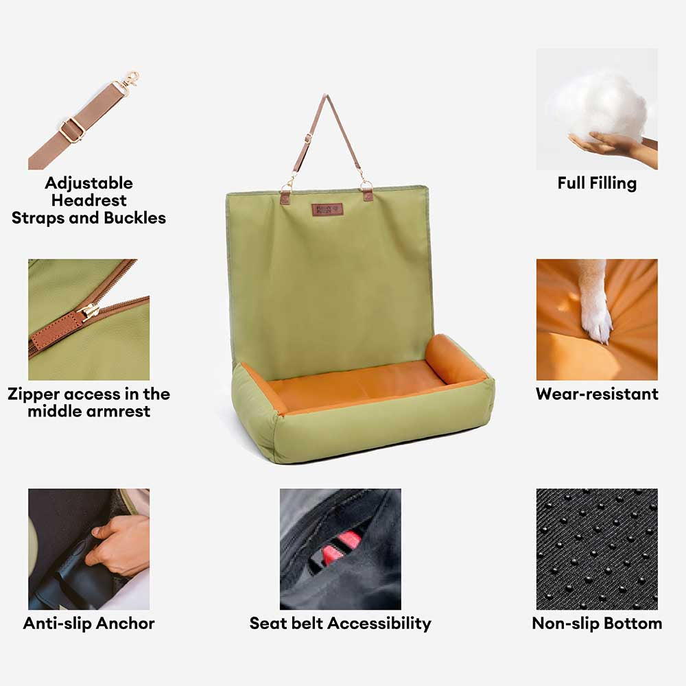 Voyager urbano de la cubierta del asiento para perros grande antideslizante de los perros impermeables