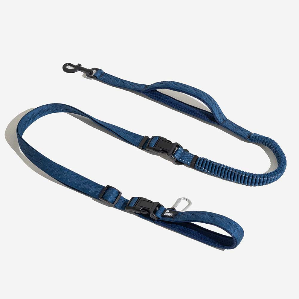 A doppio lato riflettente rettificabile versatile a manico morbido in nylon guinzagli per cani - Flexi Walker