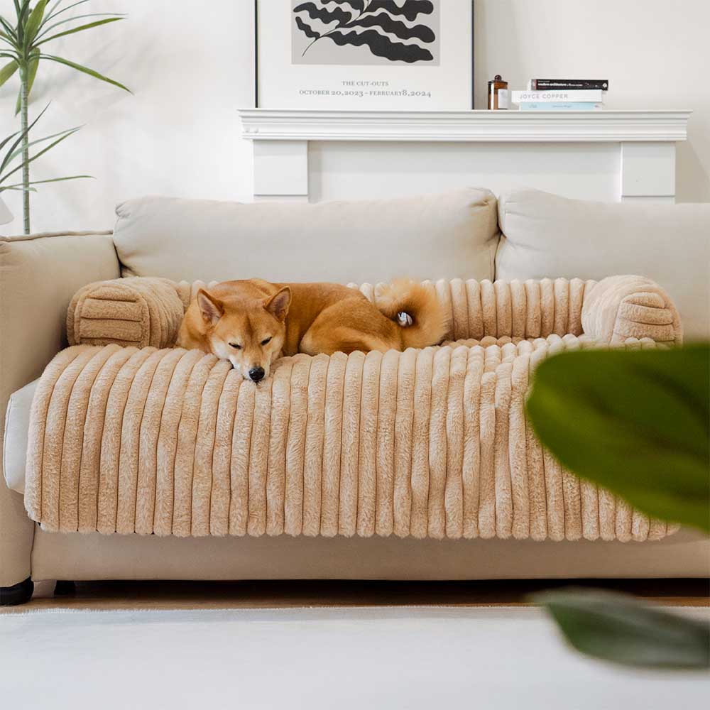 Coperchio di divano del tappetino per cani coperta di divano divano soffice