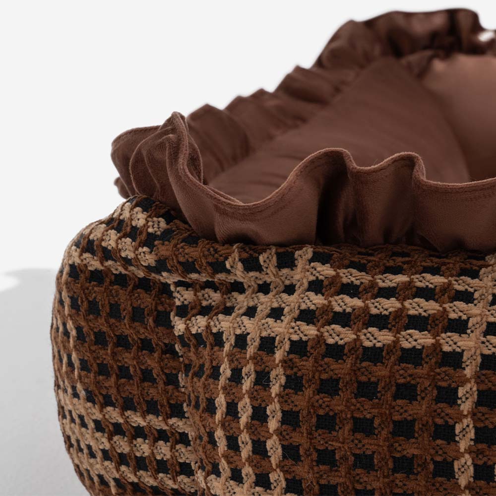 Classico lussuoso lavabile floreale accogliente cuscino per cani cuscino per cani da letto- nacquere