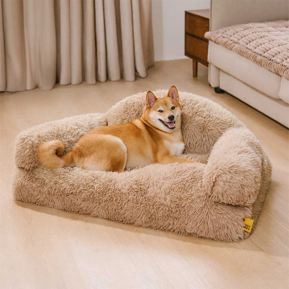 Plush Warm Removable Sponge Orthopedic Dog Sofa Bed - FluffyHaven