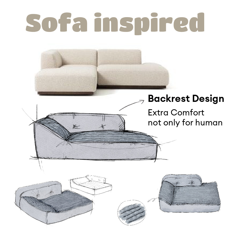 Tutte le stagioni hanno addensato un grande cuscino per gatti e cani lavabili