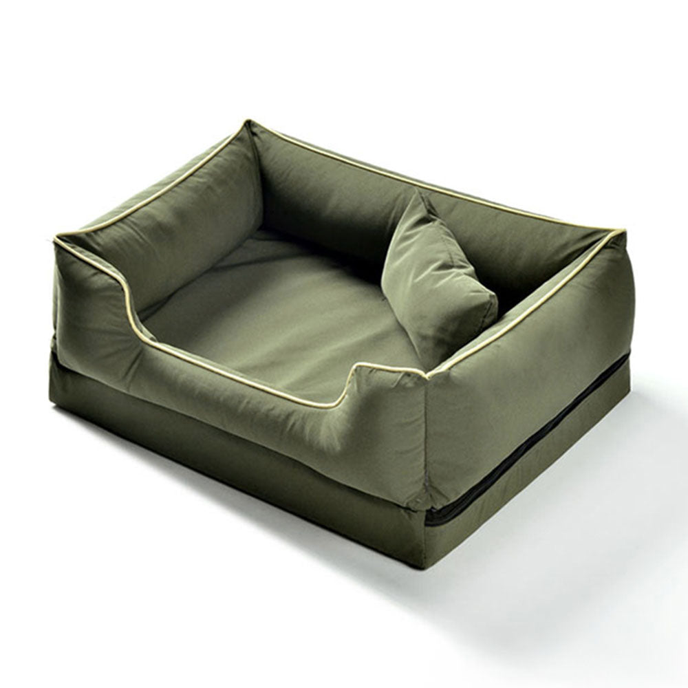 Nordic Style Waterproof Anti-Scratch Washable Dog Sofa Bed with Pillow