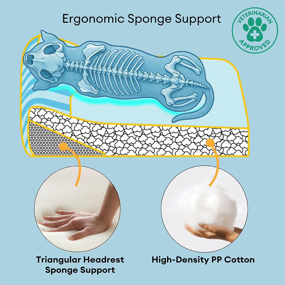 Rettangolo di raffreddamento extra grandioso Rettangolo Ortopedico Dog Bed - Nap di raffreddamento