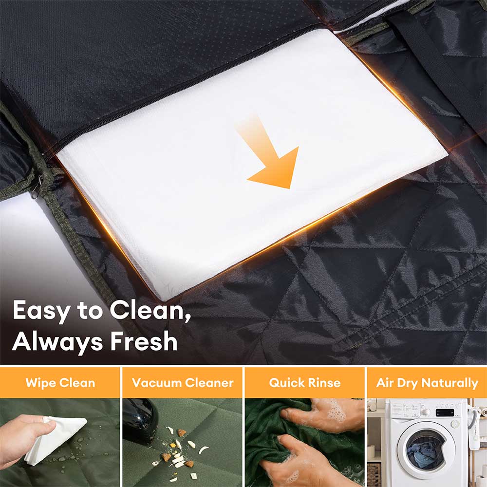 Extension de siège arrière pour chien extra-large à couverture complète pour chambre à coucher mobile - Idéal pour les voyages et le camping