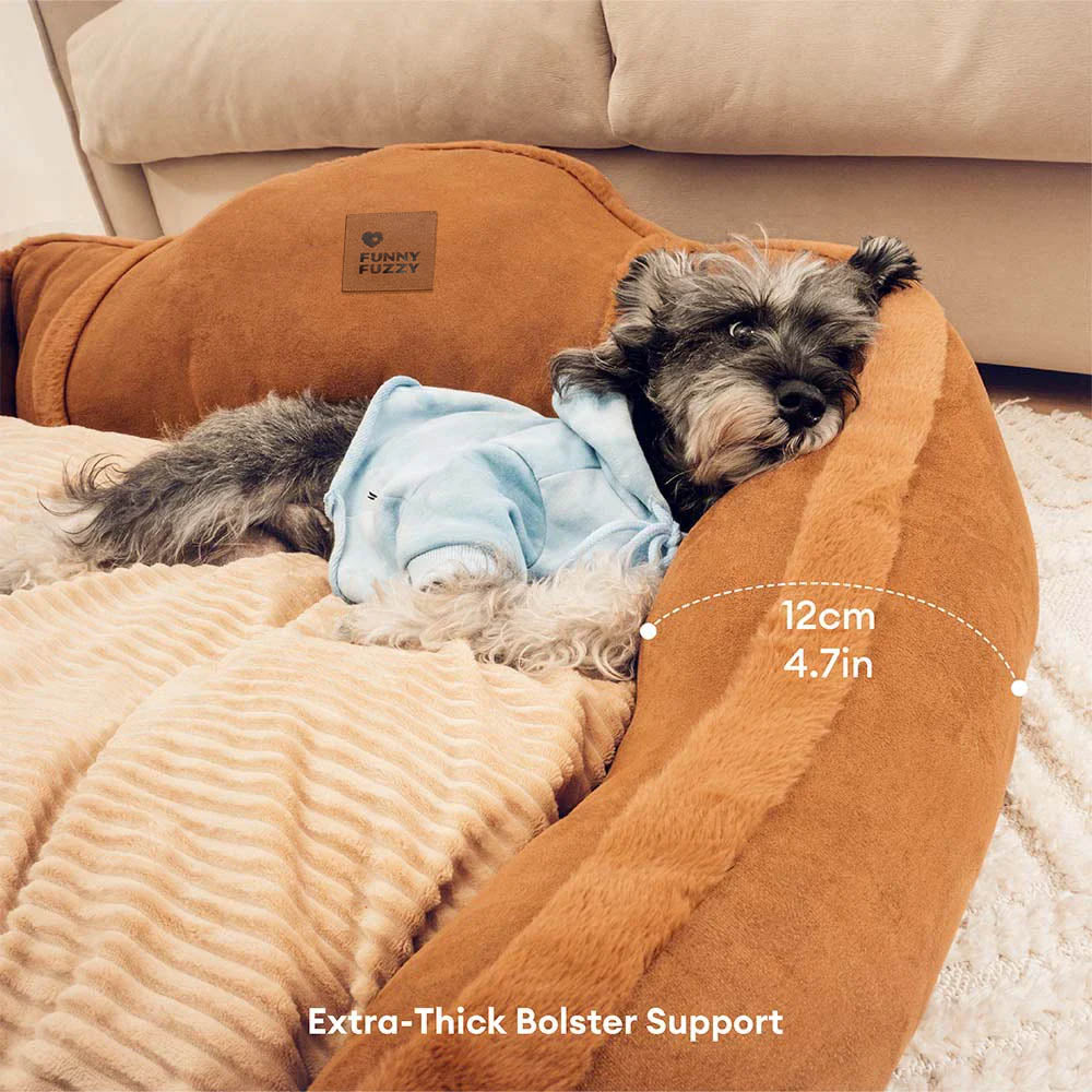 Grand lit pour chien vintage et confortable et apaisant