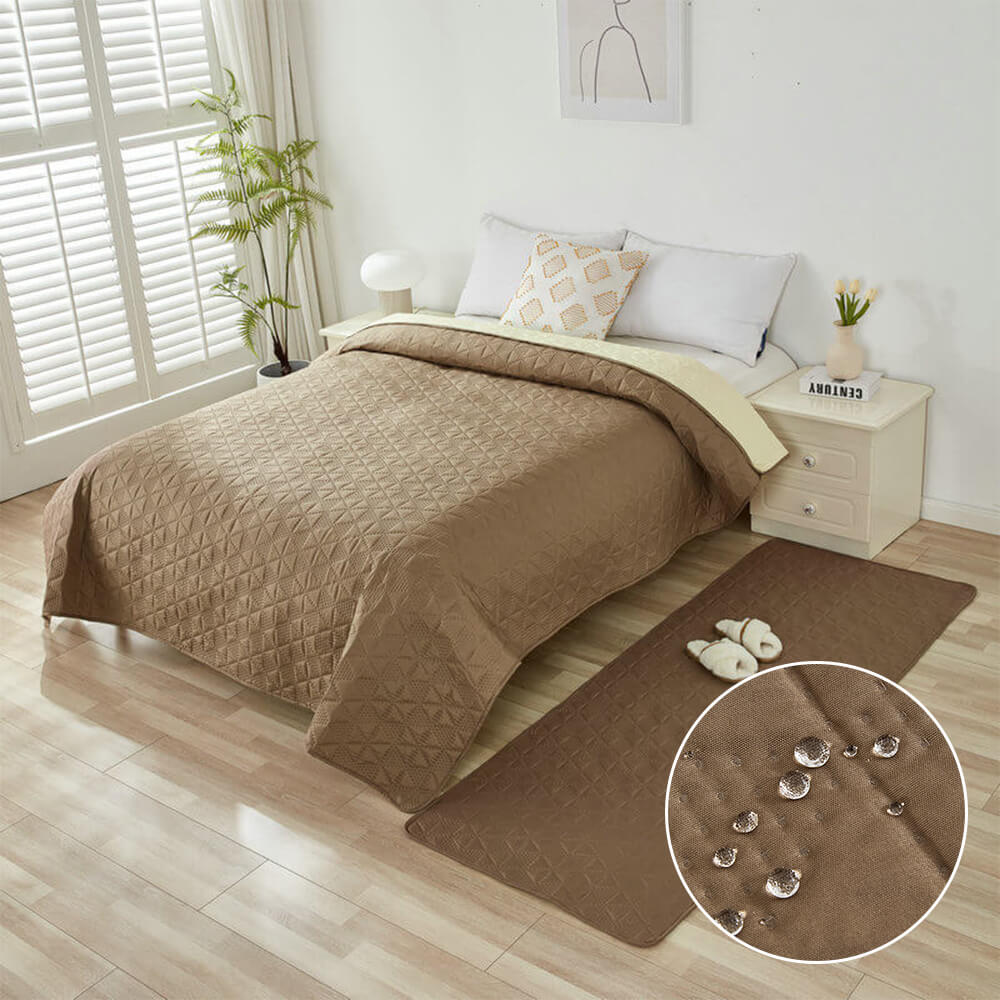 Protector de colchón de colchón de colchón de mascotas multipropósito en relieve geométrica impermeable