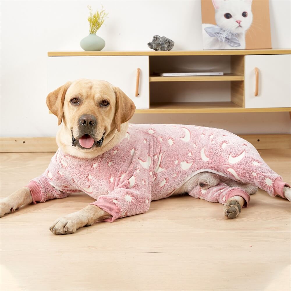 Pajama de perros suave y acogedor de luna y estrellas - Perfecto para la comodidad durante todo el año