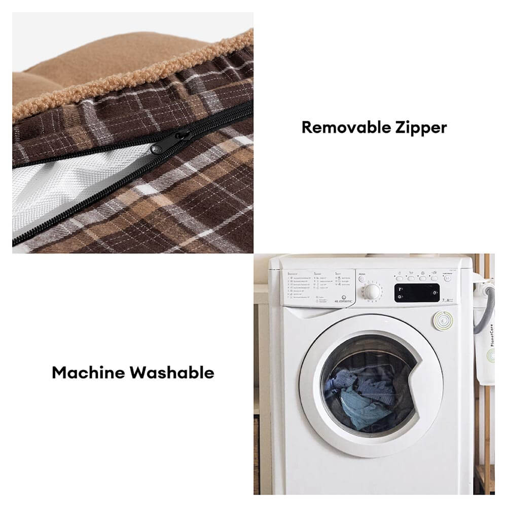 Cama de perros rectángulo de peluche de peluche extravagante extra grande - noche nocturna