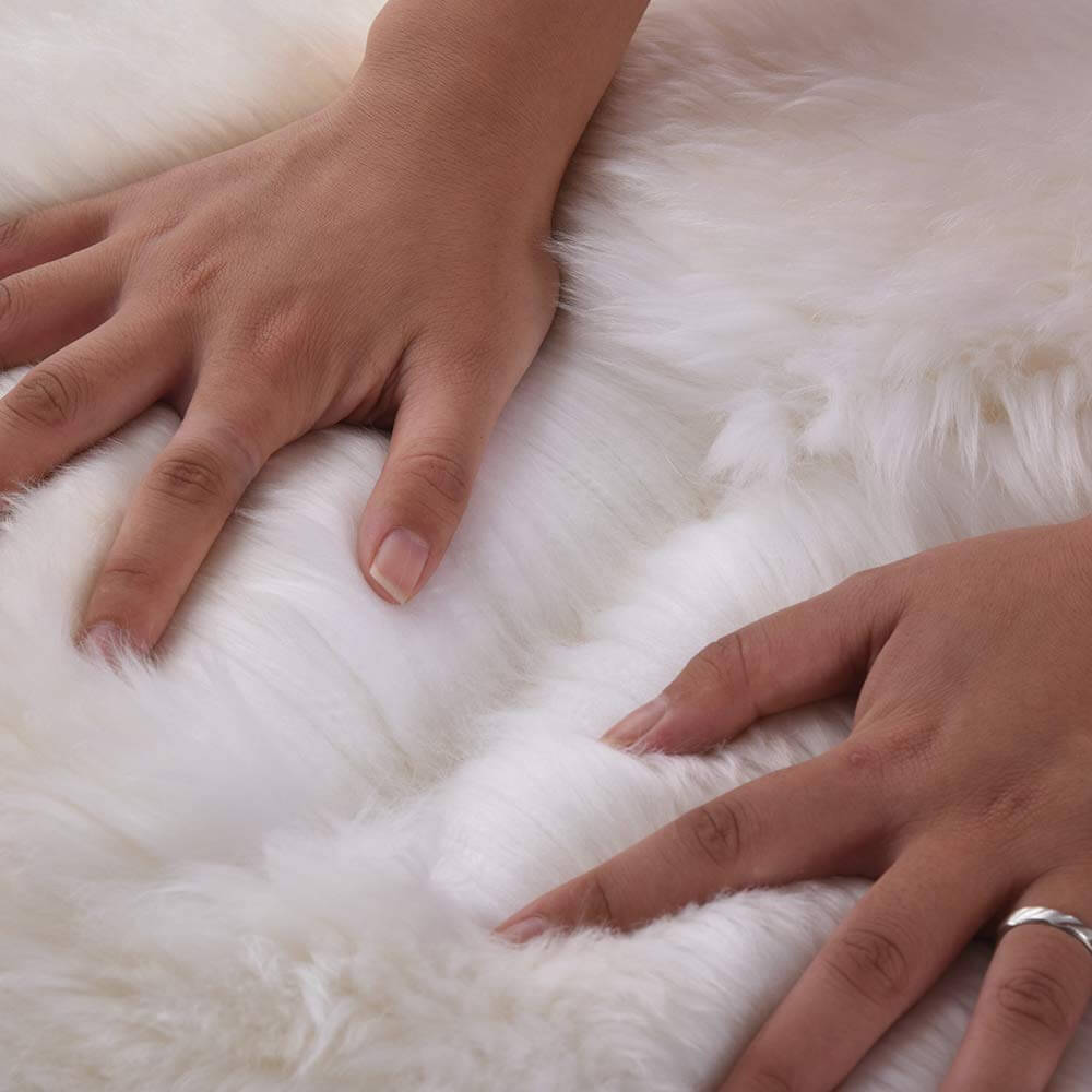 Alfombra de cachemira irregular suave y lujosa - comodidad acogedora para su hogar