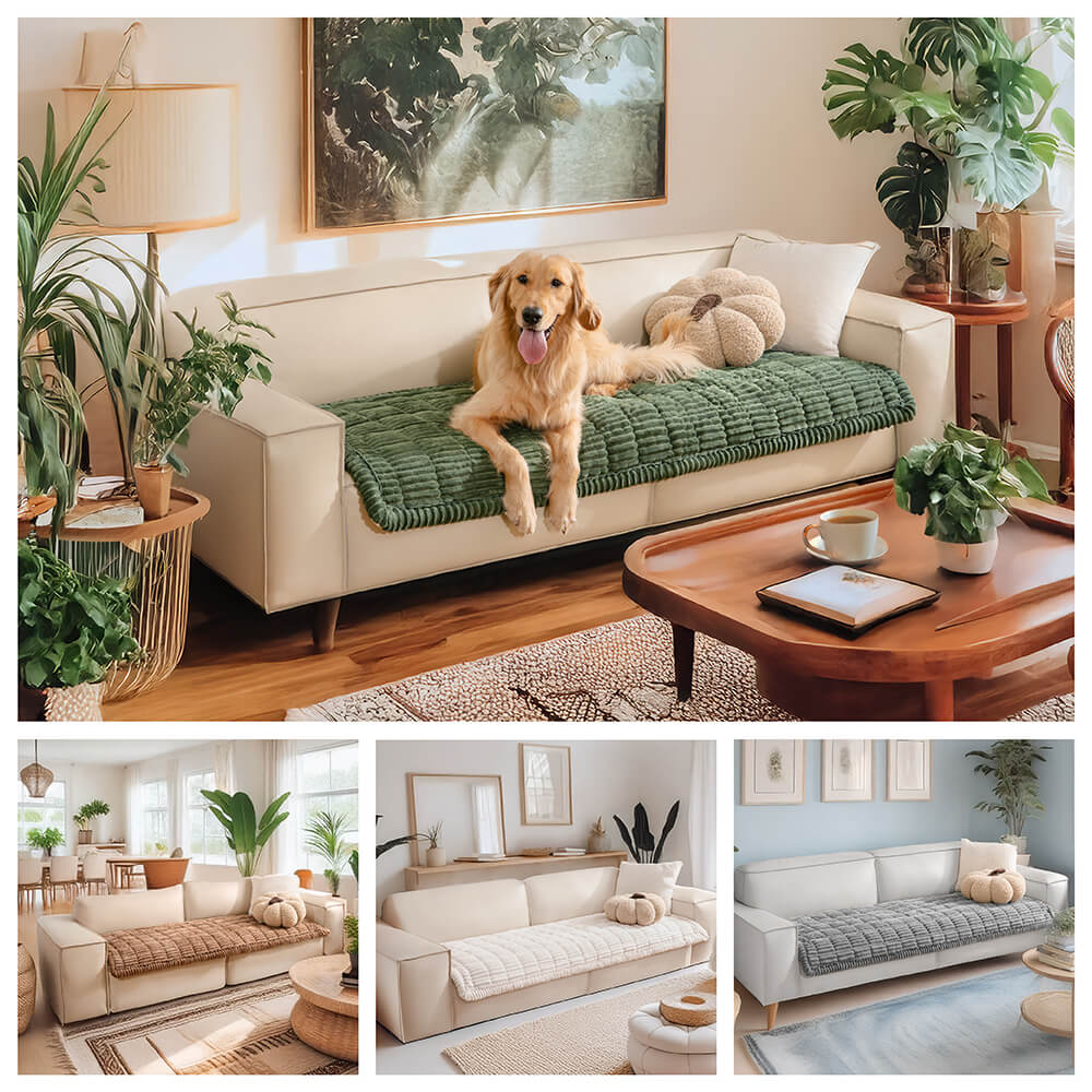 Pare di divani non slip per peper tappetini traspirati in flanella morbida pigra