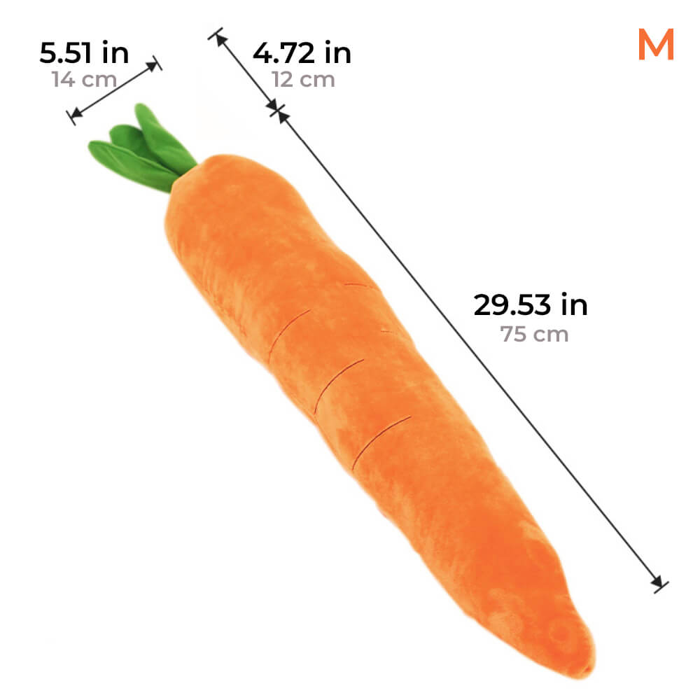 Giocattolo per cani peluche cigolanti di carota giocattolo interattivo
