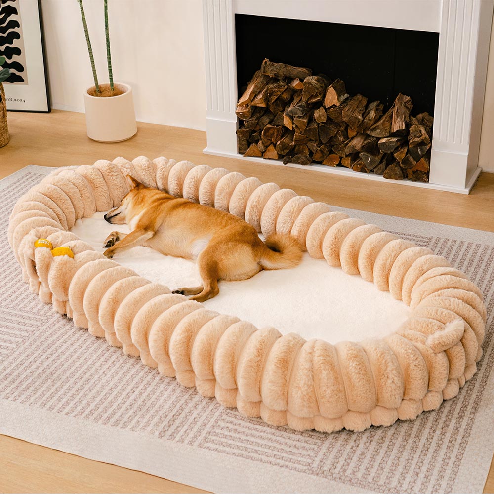 Cama clásica de perros humanos de donas súper grandes y esponjosas - Cuddle Cradle