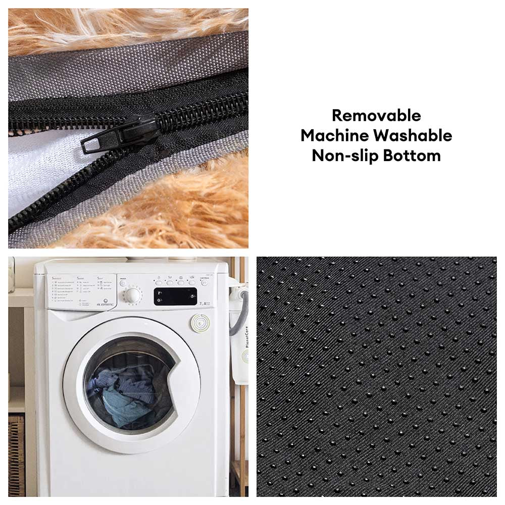 Cama clásica de perros humanos de donas súper grandes y esponjosas - Cuddle Cradle