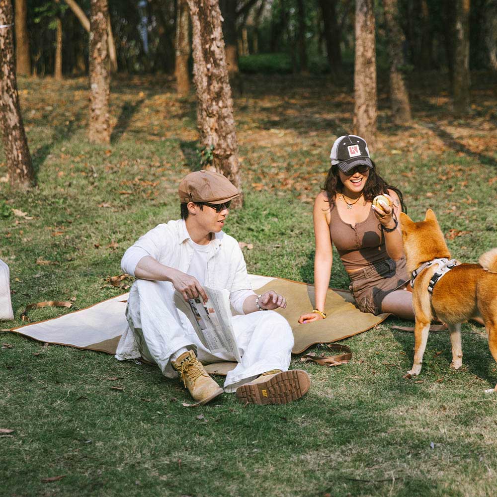 Klassischer Retro-wasserdichter Camping- und Auto-Rücksitzbezug mit doppeltem Verwendungszweck