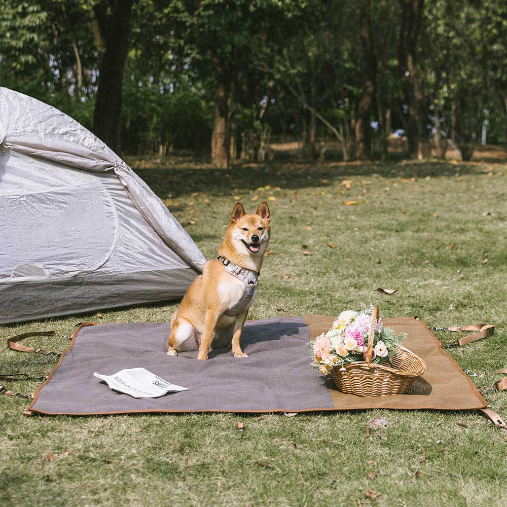 Klassischer Retro-wasserdichter Camping- und Auto-Rücksitzbezug mit doppeltem Verwendungszweck