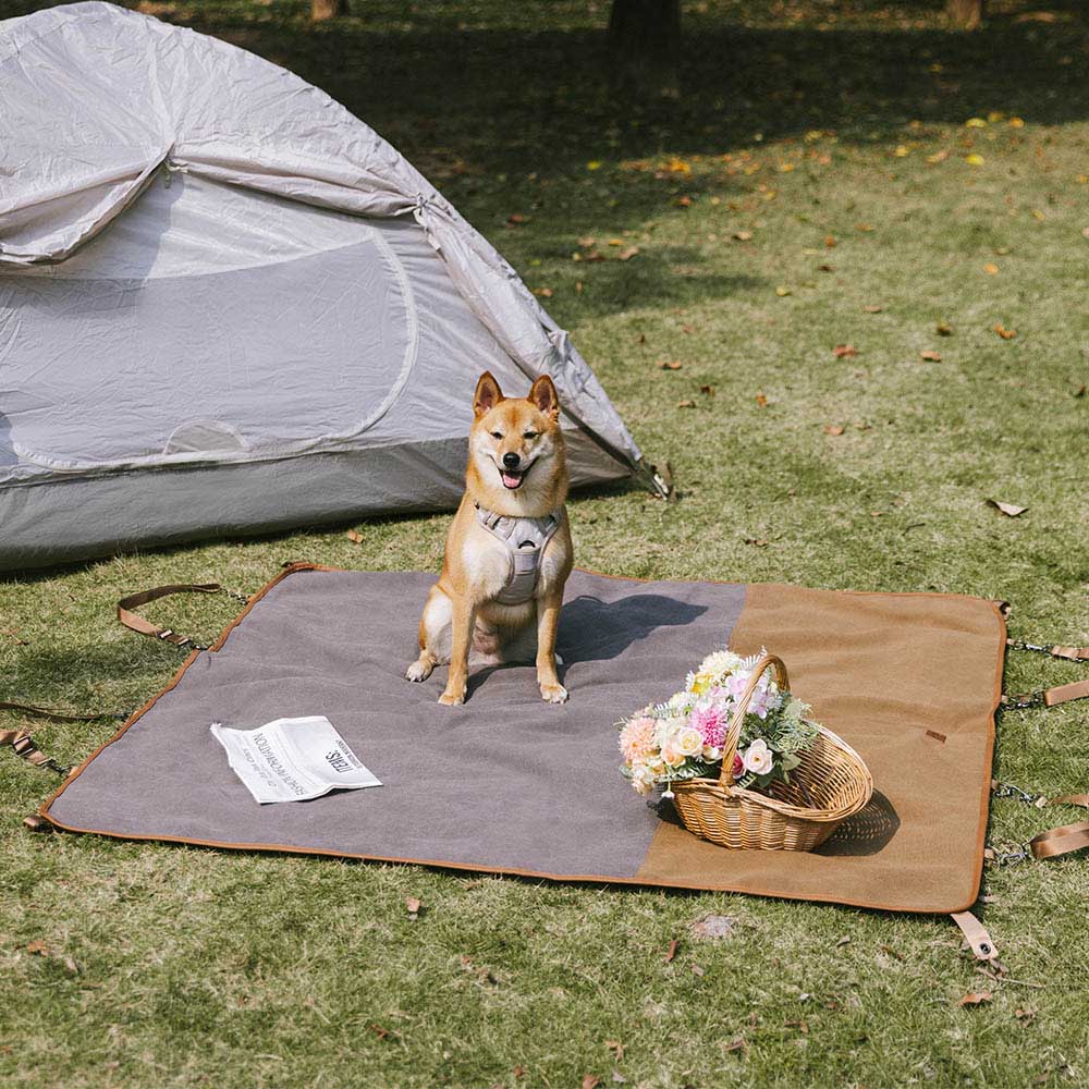Klassischer Retro-wasserdichter Camping- und Auto-Rücksitzbezug mit doppeltem Verwendungszweck