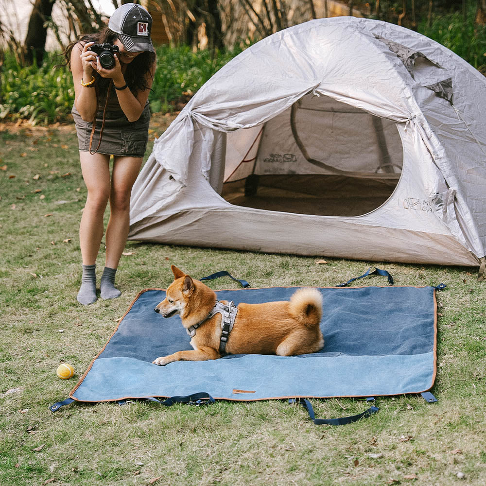 Klassischer Retro-wasserdichter Camping- und Auto-Rücksitzbezug mit doppeltem Verwendungszweck