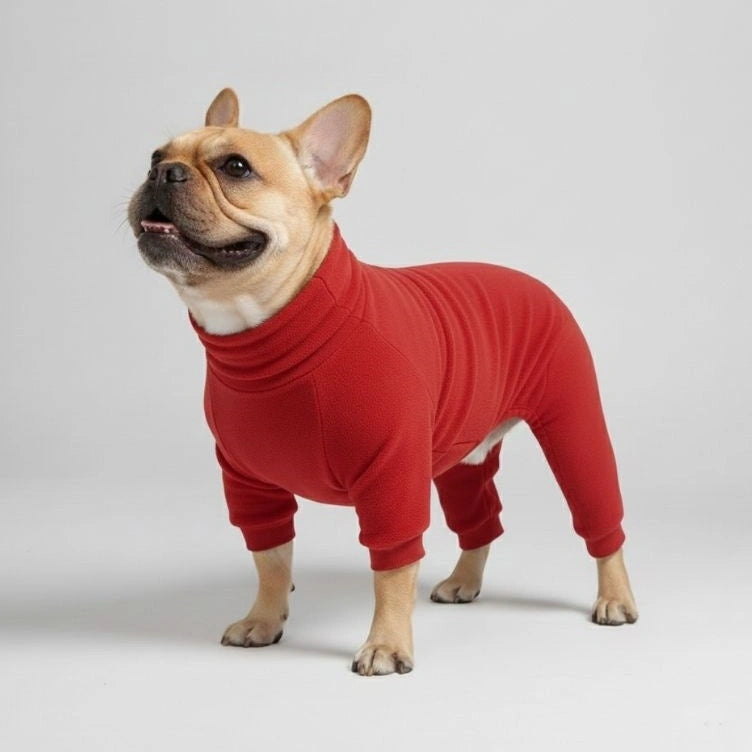 Pajamas per cani in pile accogliente - abbigliamento per il sonno perfetto per cani di grosso