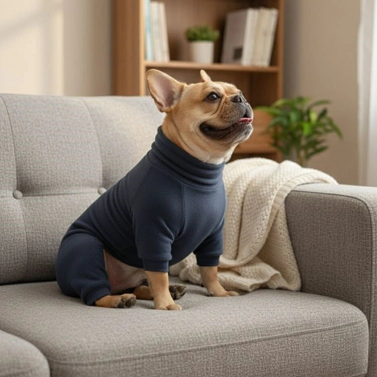 Pajamas per cani in pile accogliente - abbigliamento per il sonno perfetto per cani di grosso