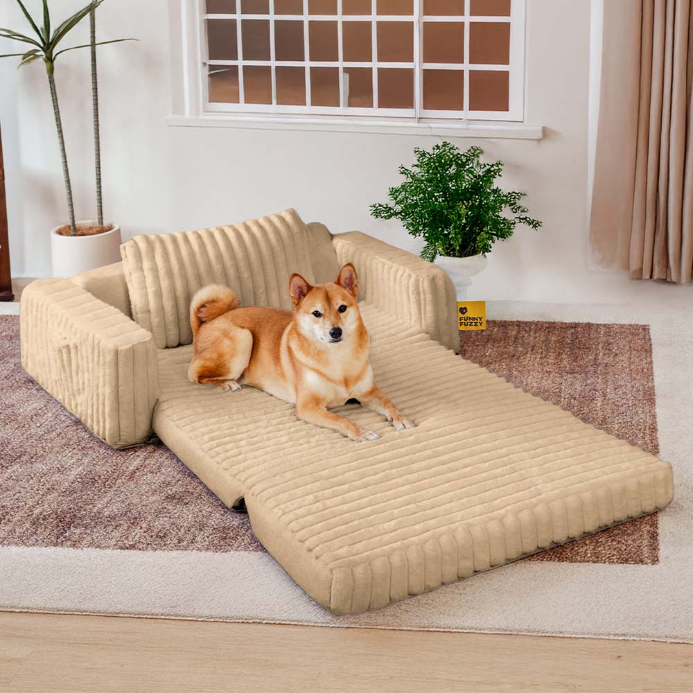 Cama cremosa y esponjosa ortopédica humano -dog -bolster - comodidad expandible