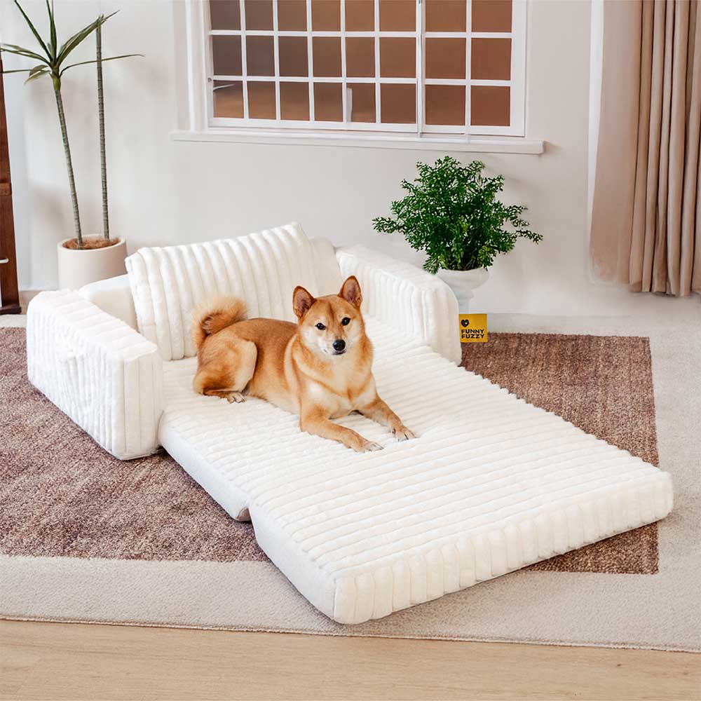 Cama cremosa y esponjosa ortopédica humano -dog -bolster - comodidad expandible