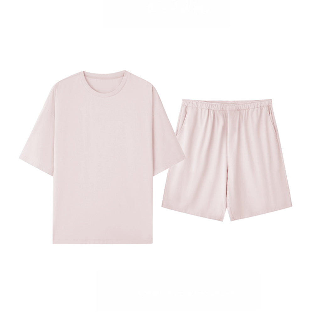 Coppia a manica corta a colori a colore puro ecologico resistente agli animali domestici.