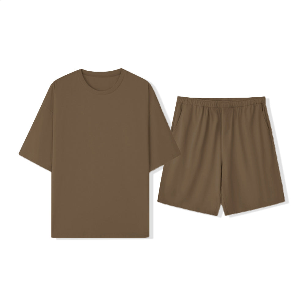 Coppia a manica corta a colori a colore puro ecologico resistente agli animali domestici.