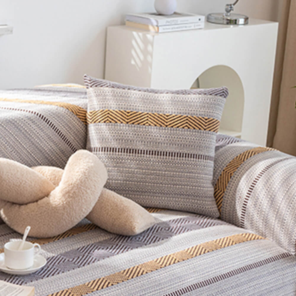 Capacal de sofá de algodón natural clásico