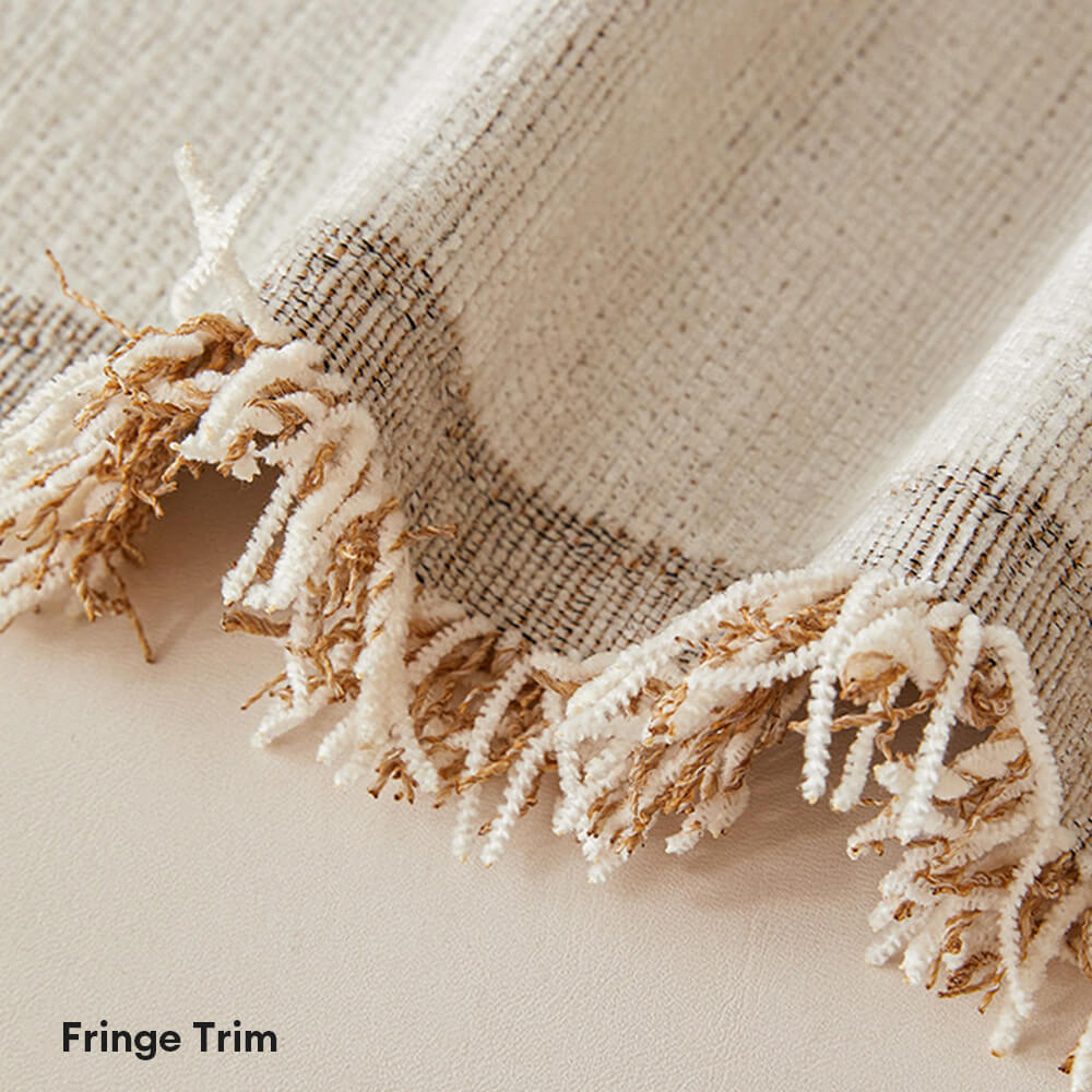 Patrón geométrico Cubierta de sofá de chenilla reversible