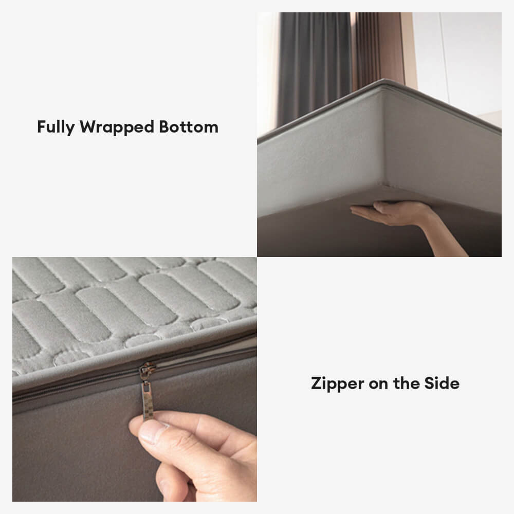 Suave & Protector de colchón antibacteriano, impermeable y con cremallera