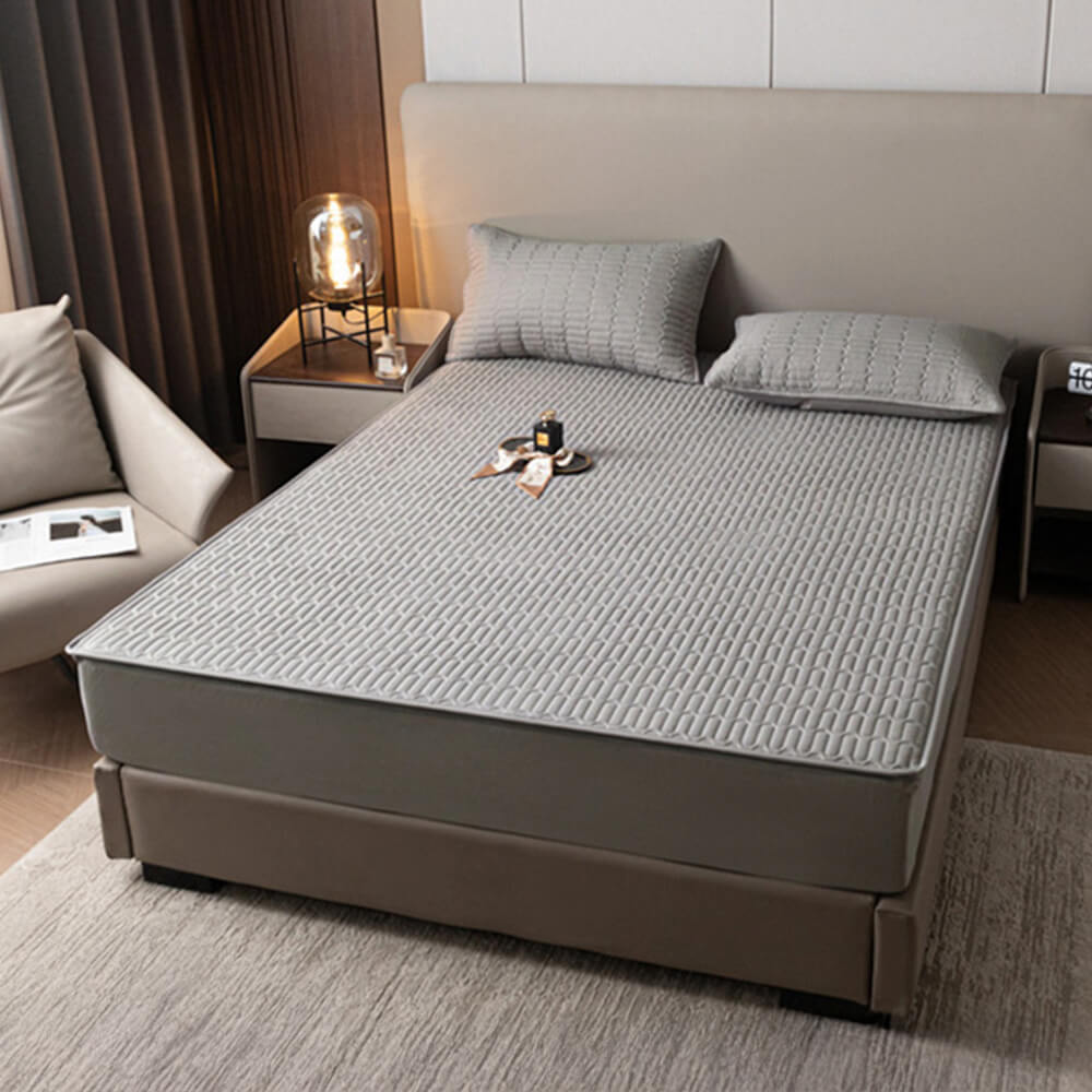 Suave & Protector de colchón antibacteriano, impermeable y con cremallera