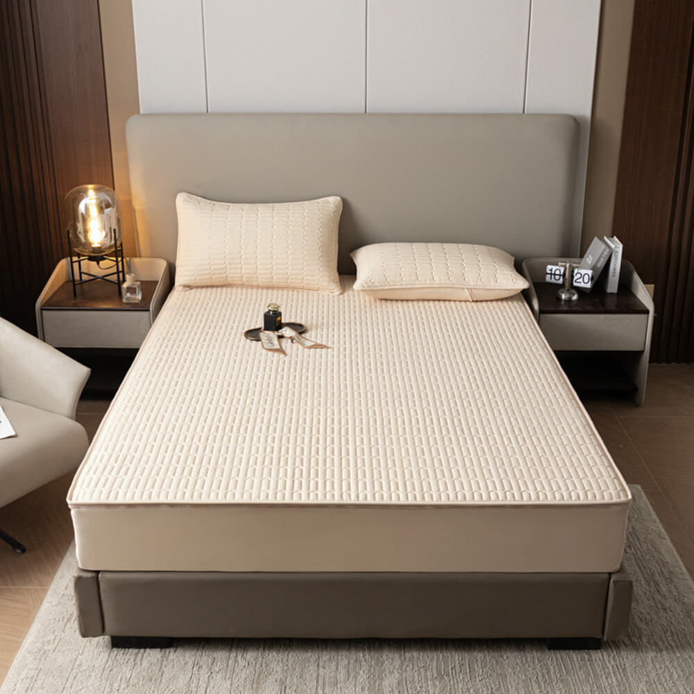 Suave & Protector de colchón antibacteriano, impermeable y con cremallera