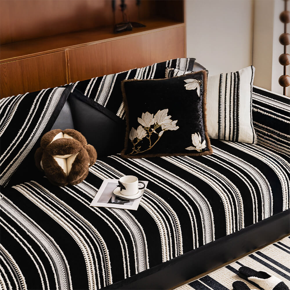 Vintage Jacquard All-Season Chenille Cubierta de sofá sin deslizamiento