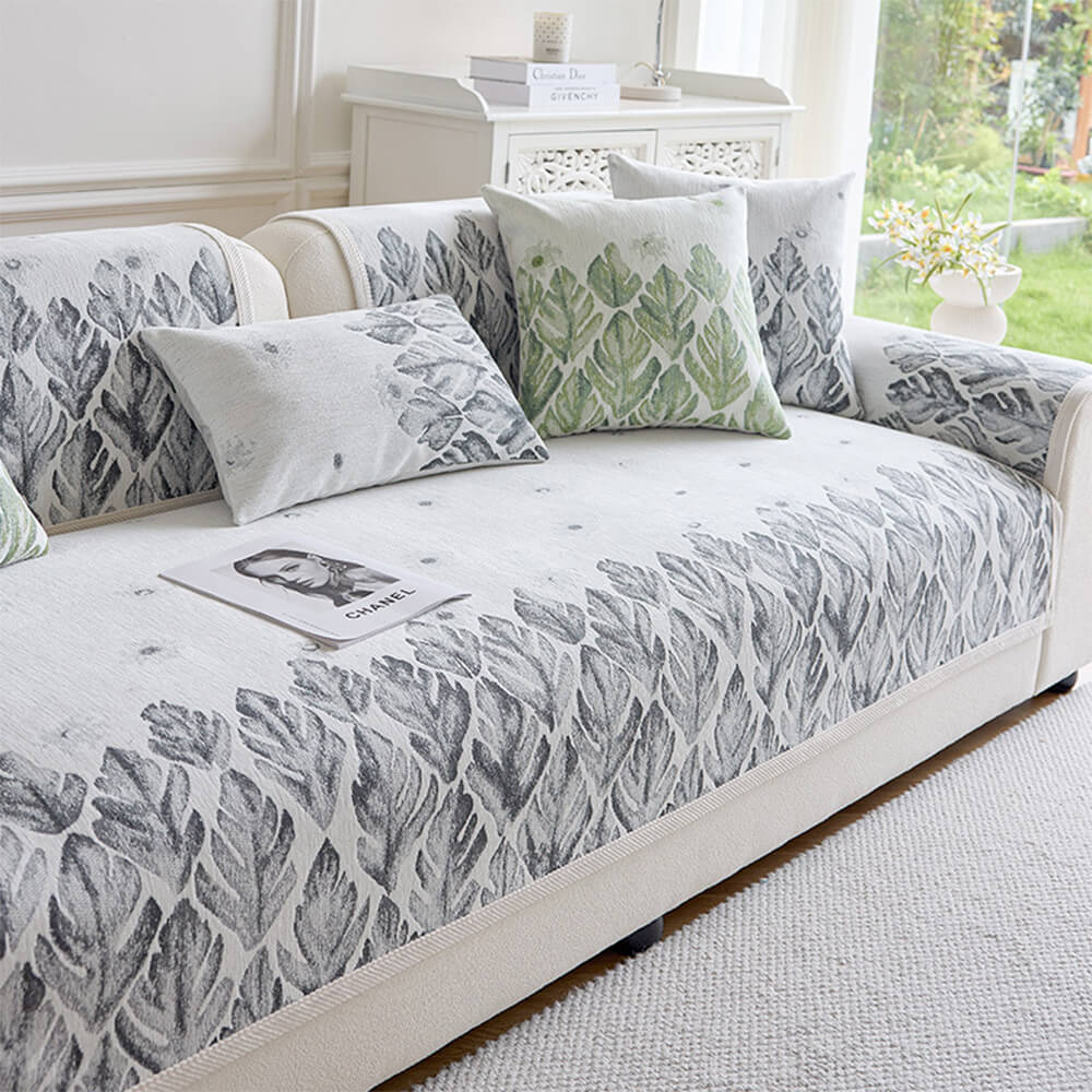 Chenille diseño botánico romántico