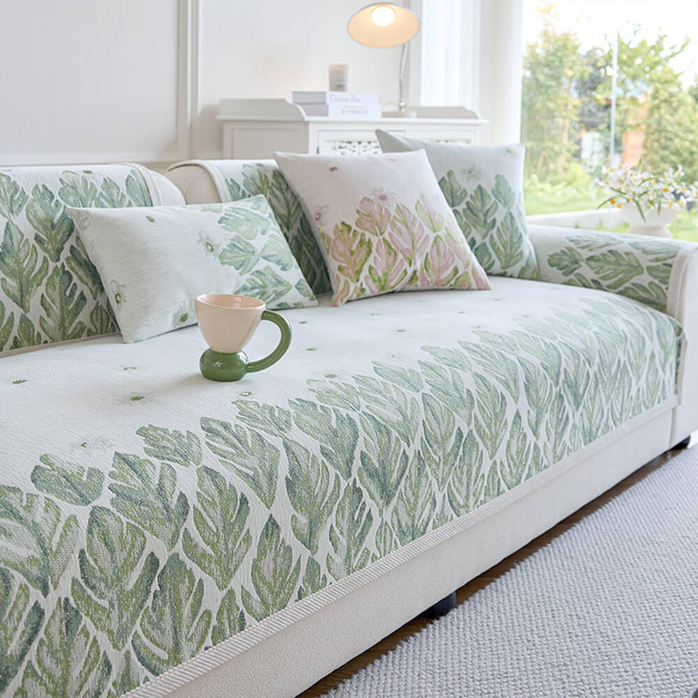 Chenille diseño botánico romántico