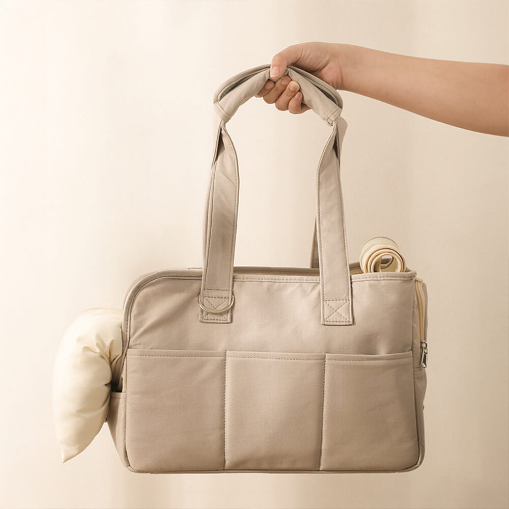 Bolso elegante para perros y gatos de viaje a cuadros a cuadros