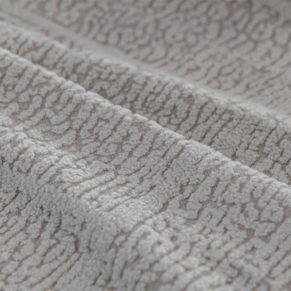 Diamond Jacquard Plush Full-Cover Stretch Couch Cover