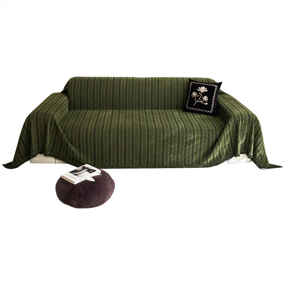 Cubierta del sofá Jacquard Tassel Chenille