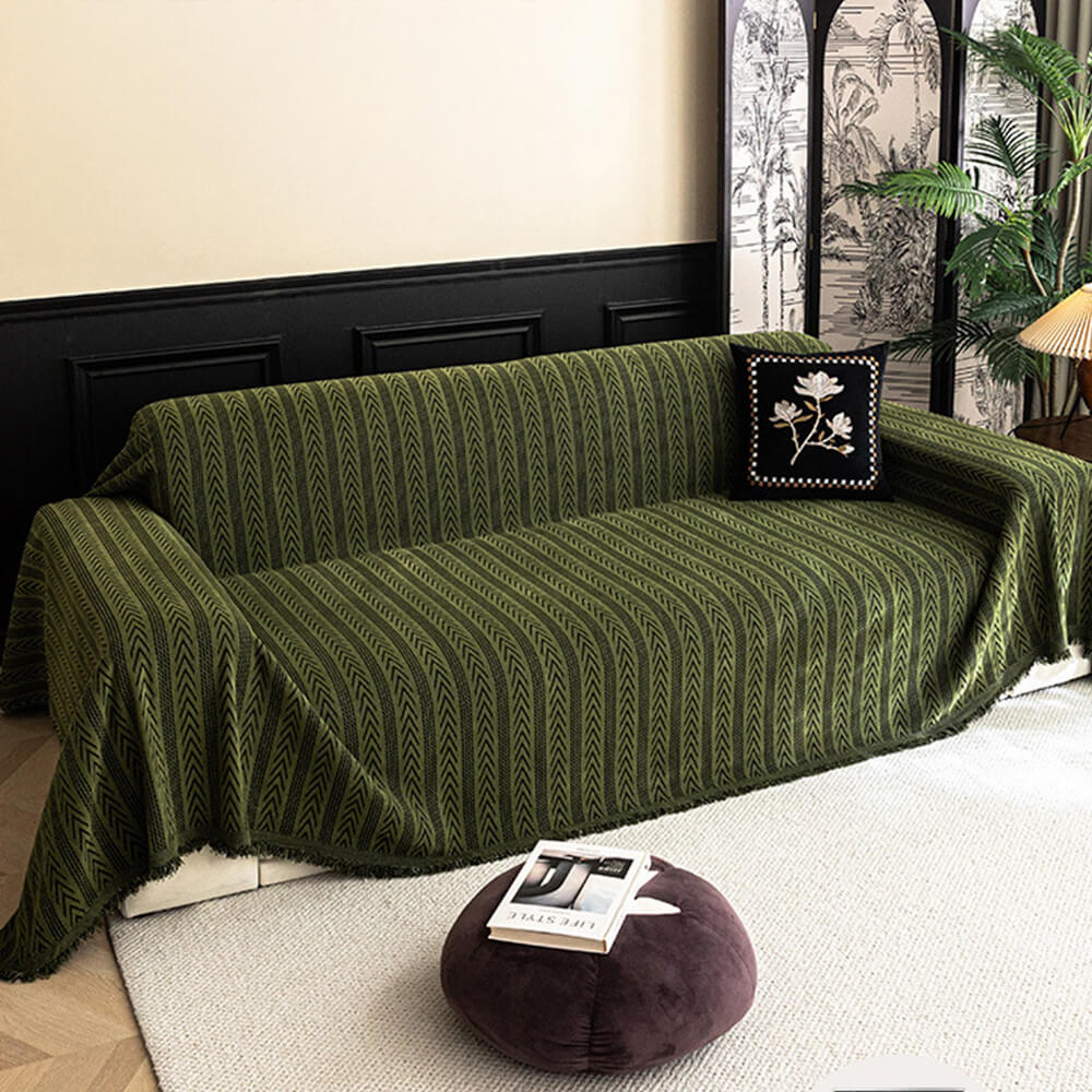 Cubierta del sofá Jacquard Tassel Chenille