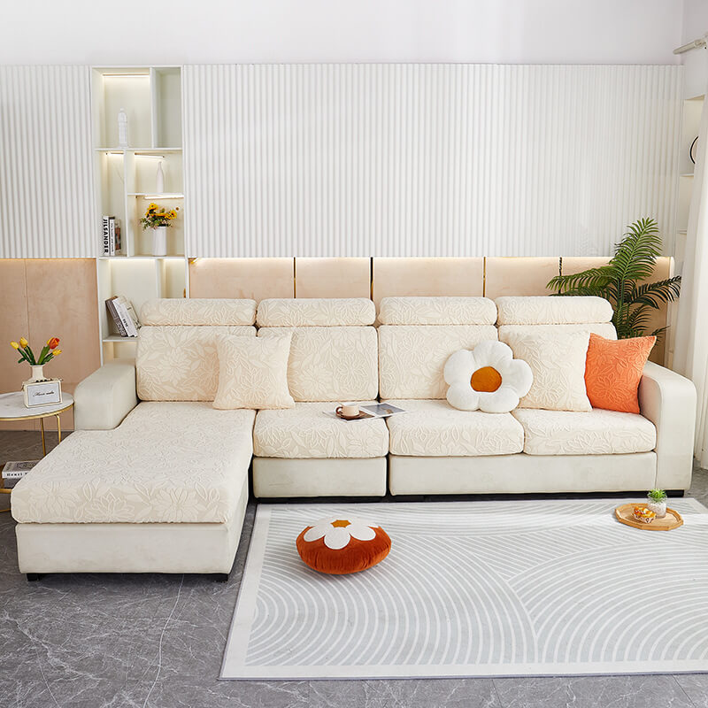 Coperchio di divano di divano di divano a velluto in velluto floreale