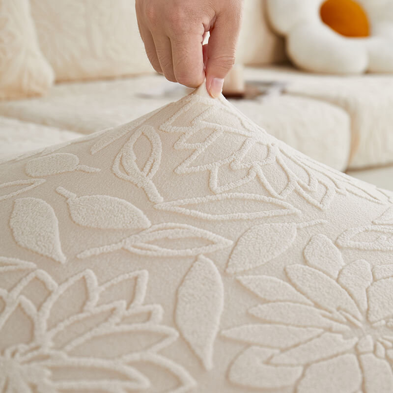 Coperchio di divano di divano di divano a velluto in velluto floreale