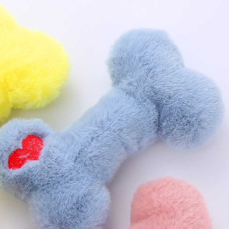 Divertoso osso cigolio cigolio giocattolo peluche garnello giocattolo