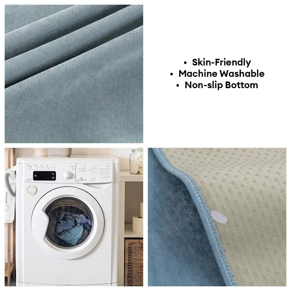 All Seasons Water-Resistant Colorblock Anti-Slip Couch Cover for Pets and Kids