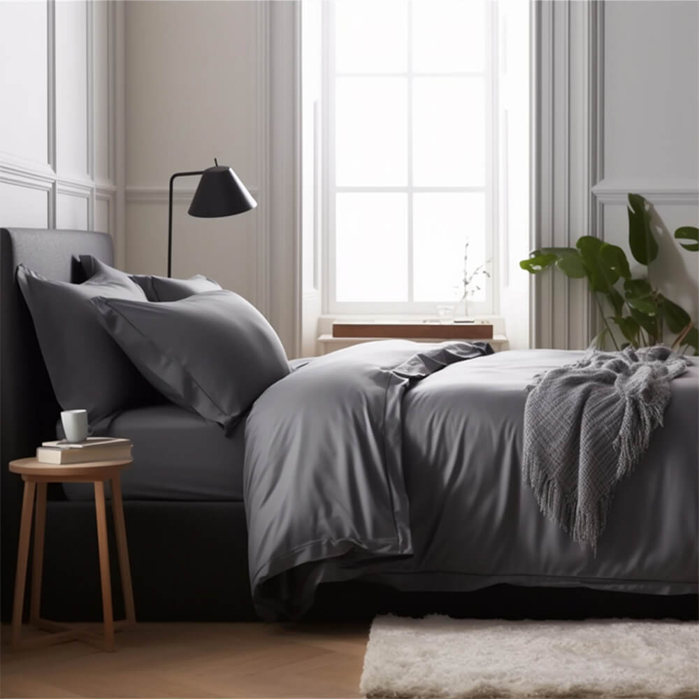 Comodo satene di lusso 100% foglio di copertina del piumone in bambù