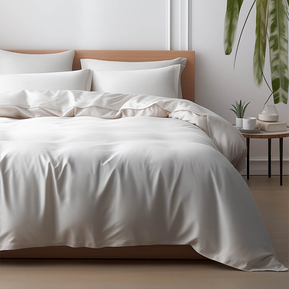 Comodo satene di lusso 100% foglio di copertina del piumone in bambù