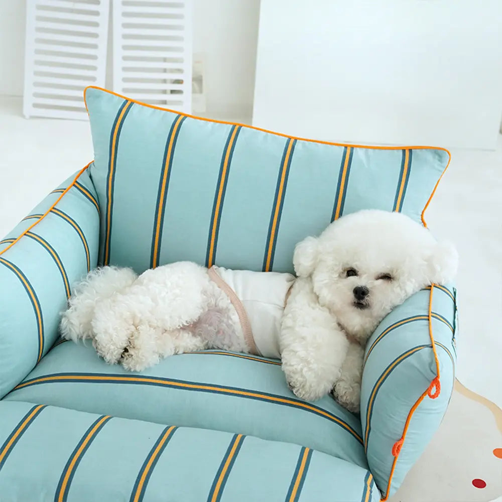 Cotton Comfort Calming Bed Dog Sofa Bed